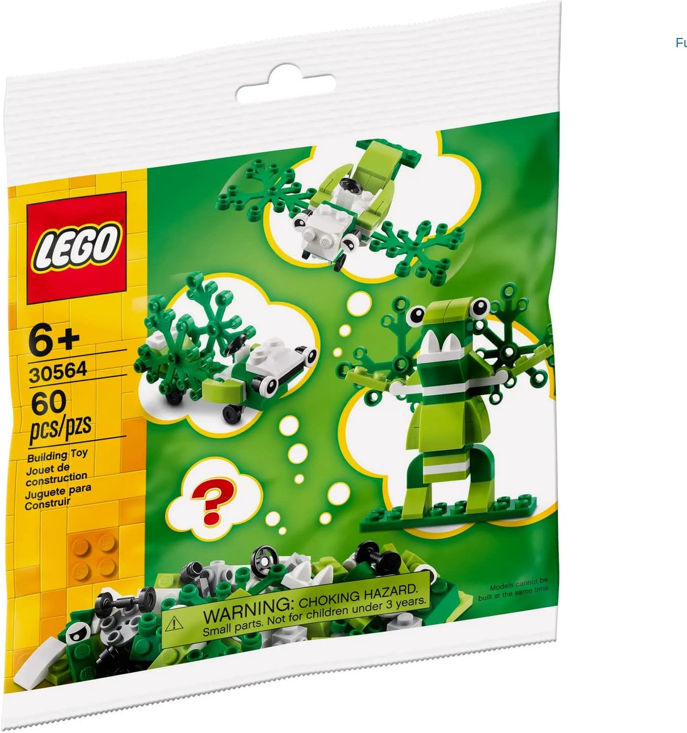 Green and White Build Your Own Monster LEGO Set