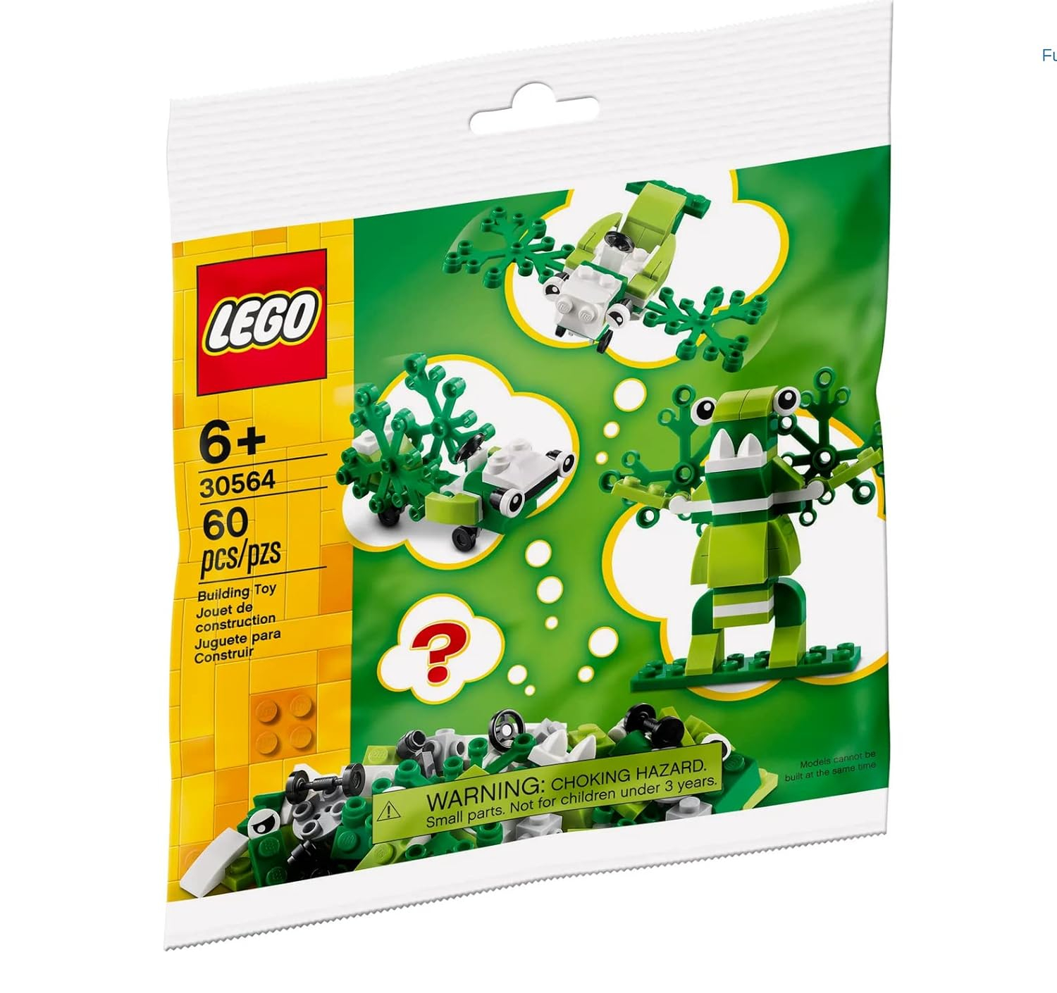 Green and White Build Your Own Monster LEGO Set