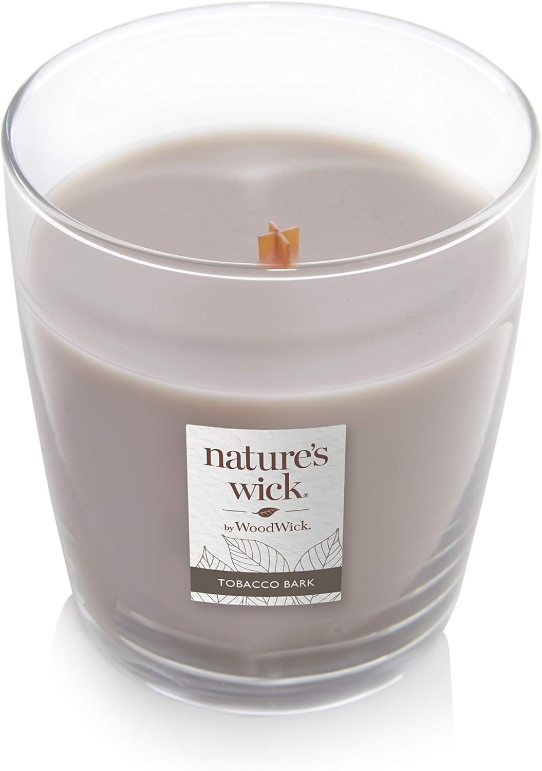 Nature's Wick Tobacco Bark Candle, Medium Jar