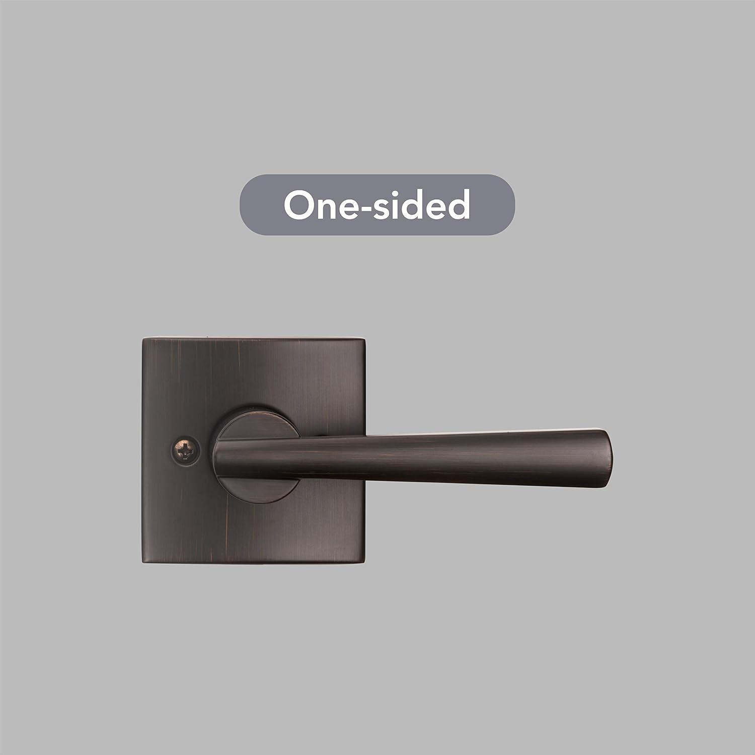 Venetian Bronze Square Backplate Dummy Door Handle