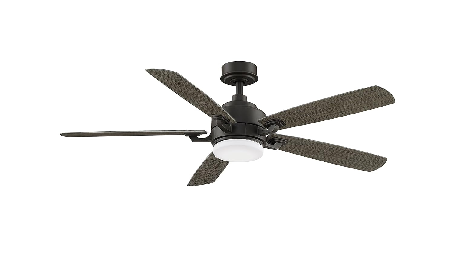 Matte Greige 52" LED Ceiling Fan with Remote and 5 Blades