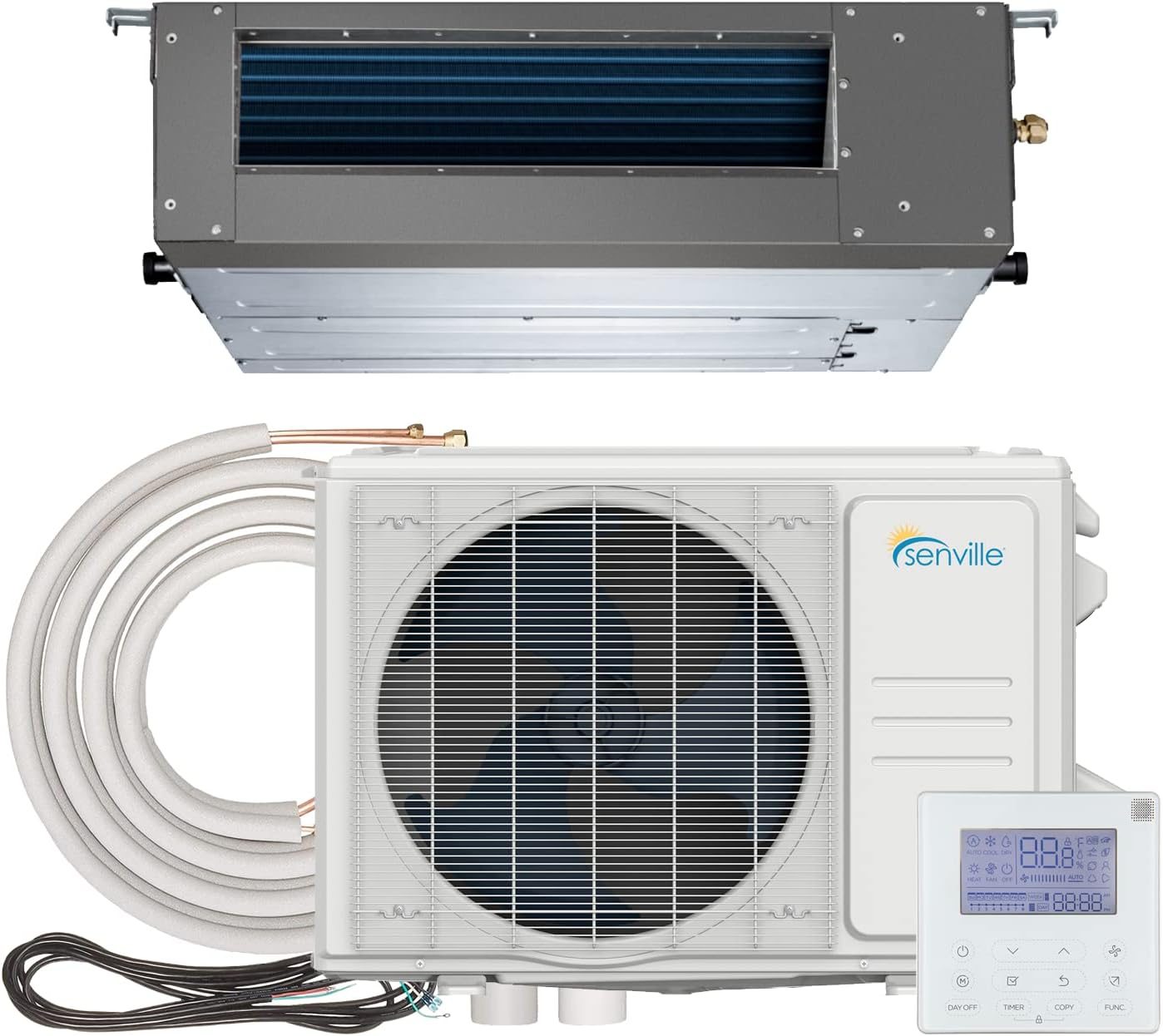 Senville Senville 24000 BTU Energy Star Ductless Mini Split Air Conditioner with Heater and Remote Included