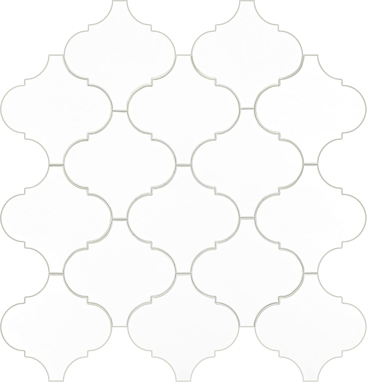 Avant Decor Sample- Zurich White 4-in x 4-in Look Wall Tile