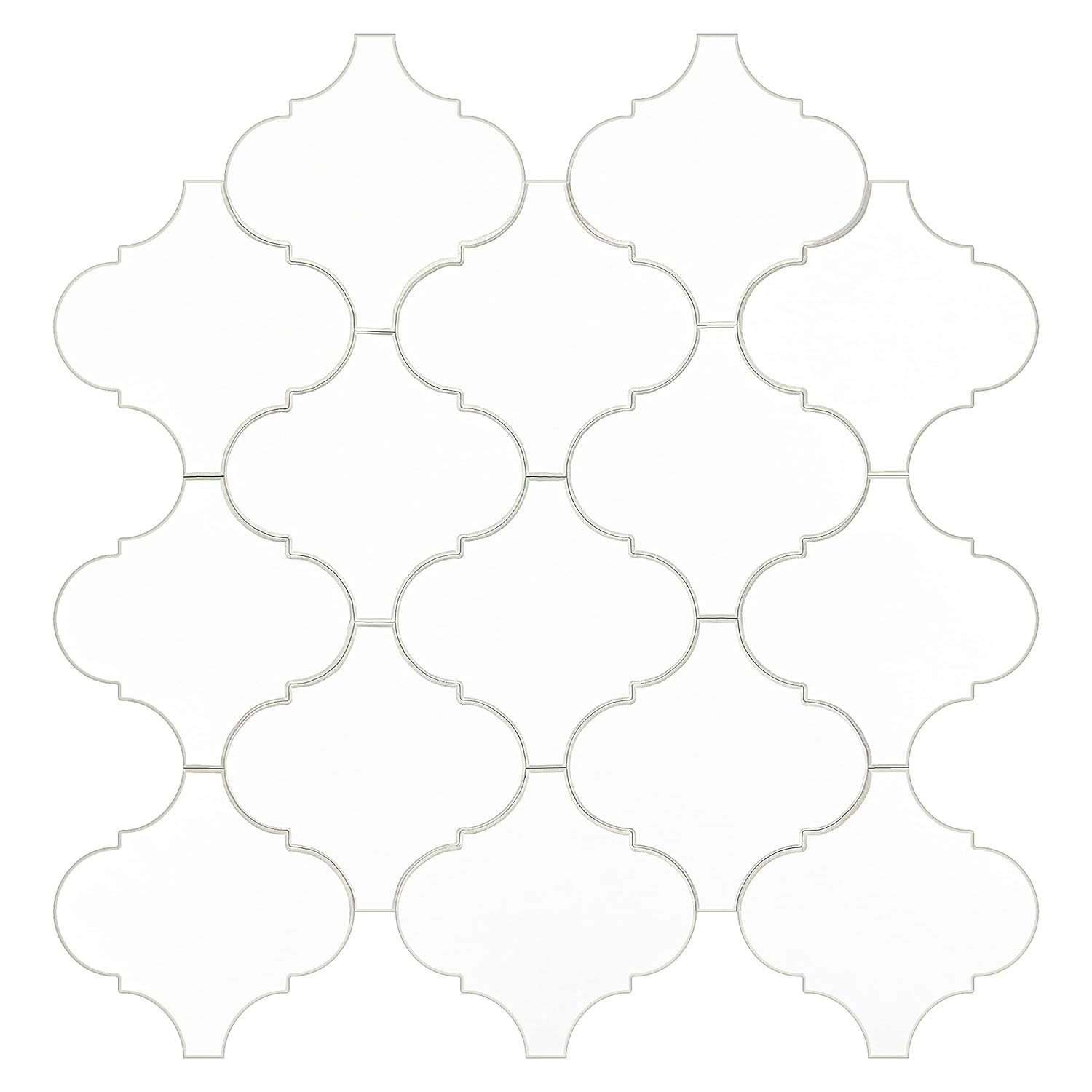 Avant Decor Sample- Zurich White 4-in x 4-in Look Wall Tile