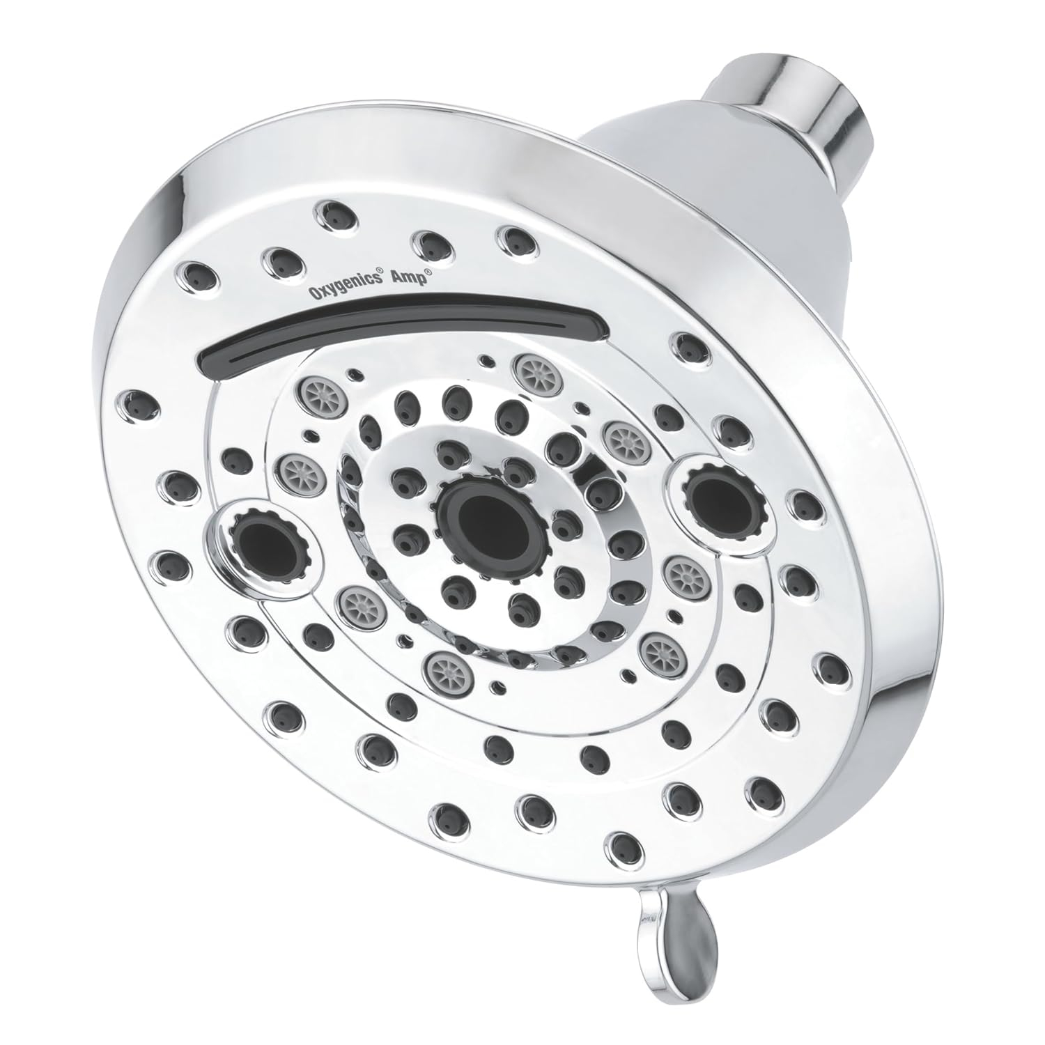 Oxygenics Amp Chrome Fixed Shower Head 1.8-GPM (6.8-LPM)