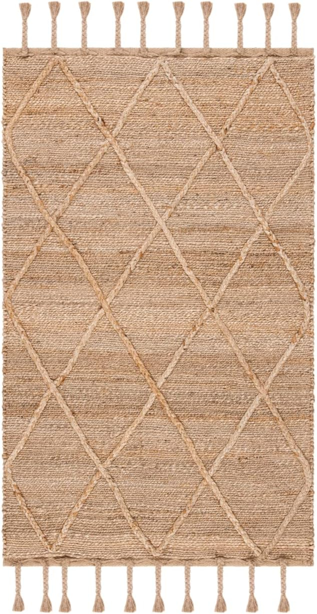 SAFAVIEH Natural Fiber Nancy Solid Area Rug, Natural, 2'3" x 4'