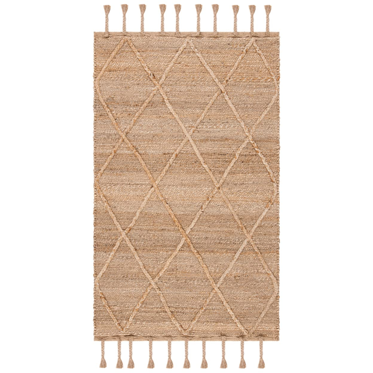SAFAVIEH Natural Fiber Nancy Solid Area Rug, Natural, 2'3" x 4'
