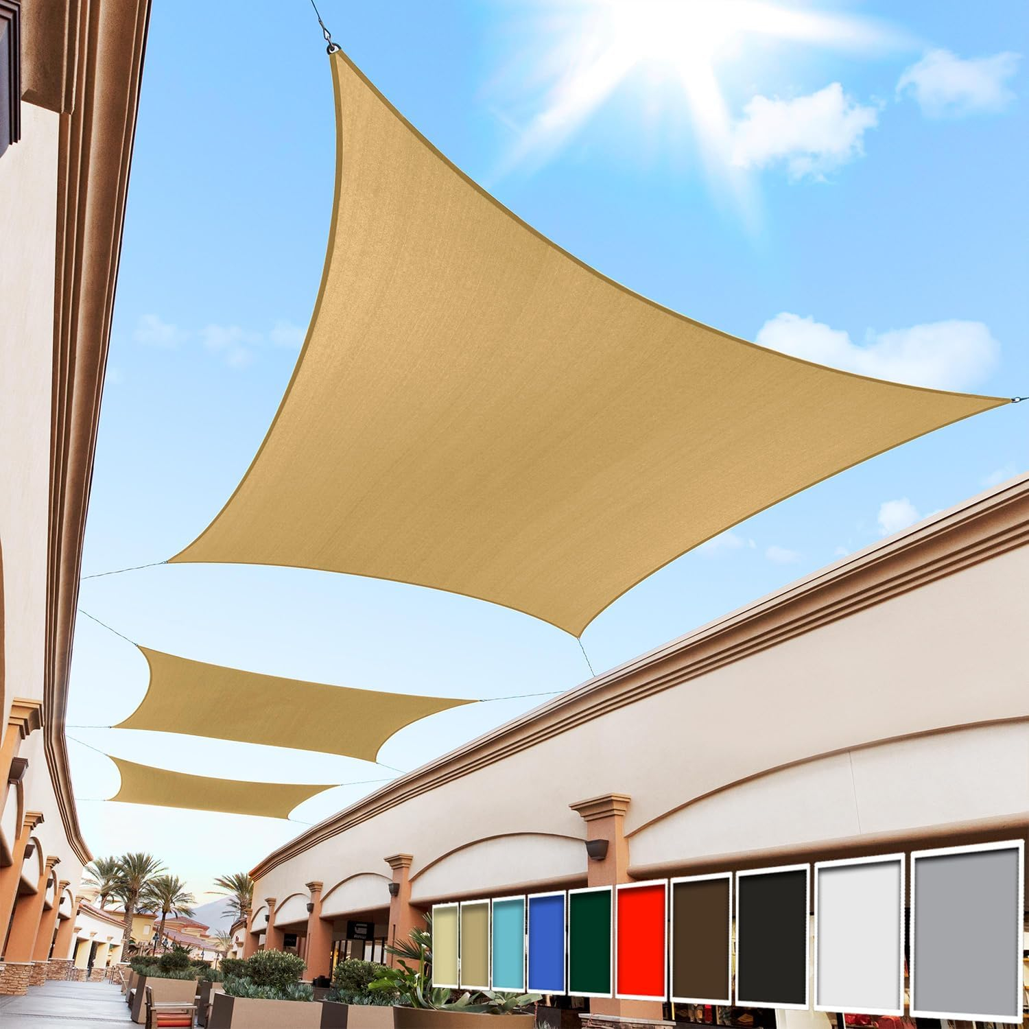 Royal Shade Royal Shade Rectangle 200 GSM Sun Shade Sail