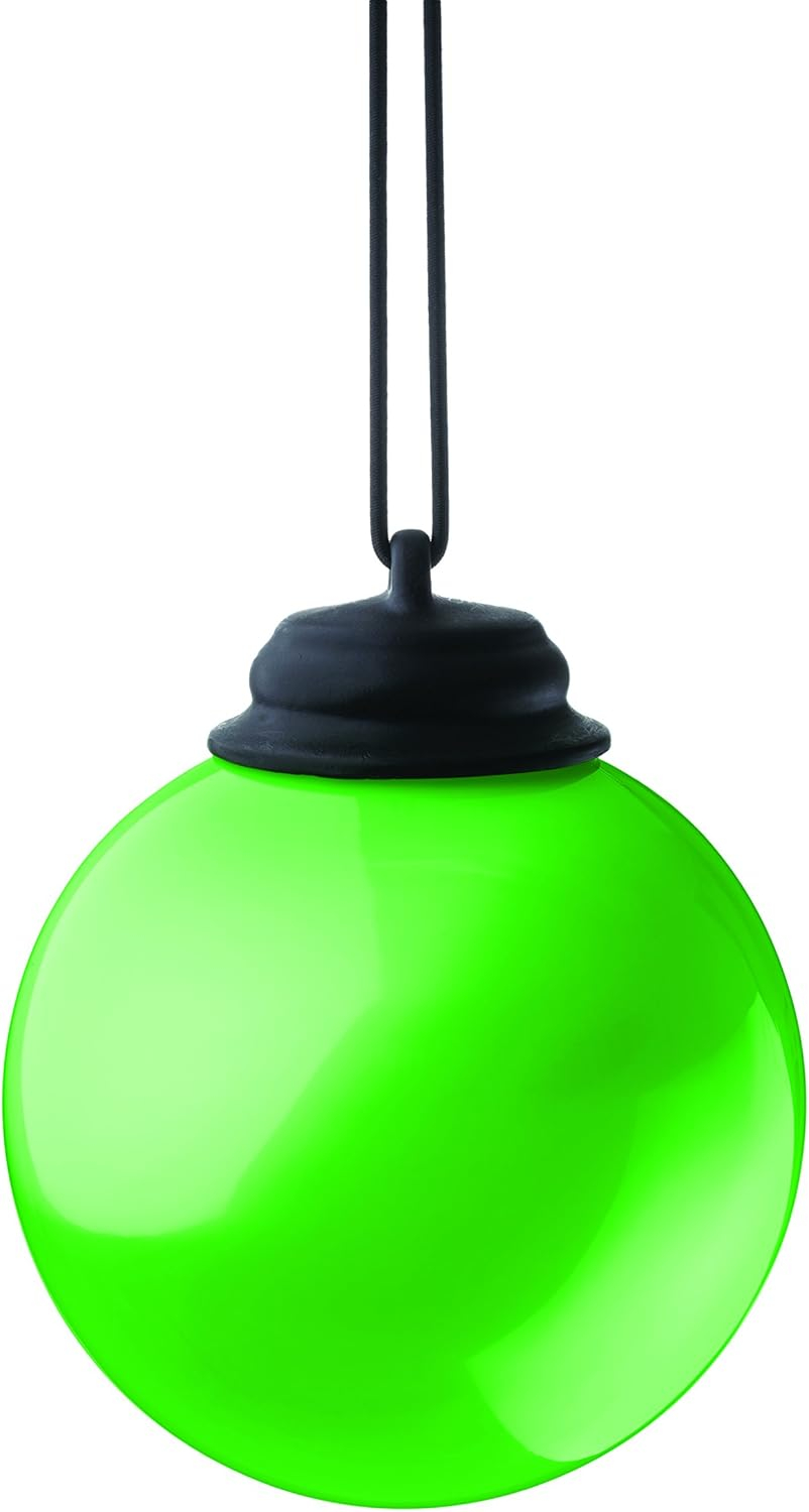 Xodus Innovations WP465 Battery Powered Hanging Decorative Outdoor Led Pulsing Globe, 5", Light Green