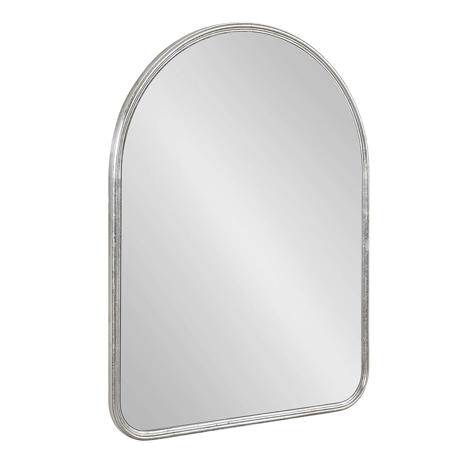 Kate and Laurel Caskill Midcentury Arched Wall Mirror, 18 x 24, Silver, Decorative Modern Mirror for Wall Display