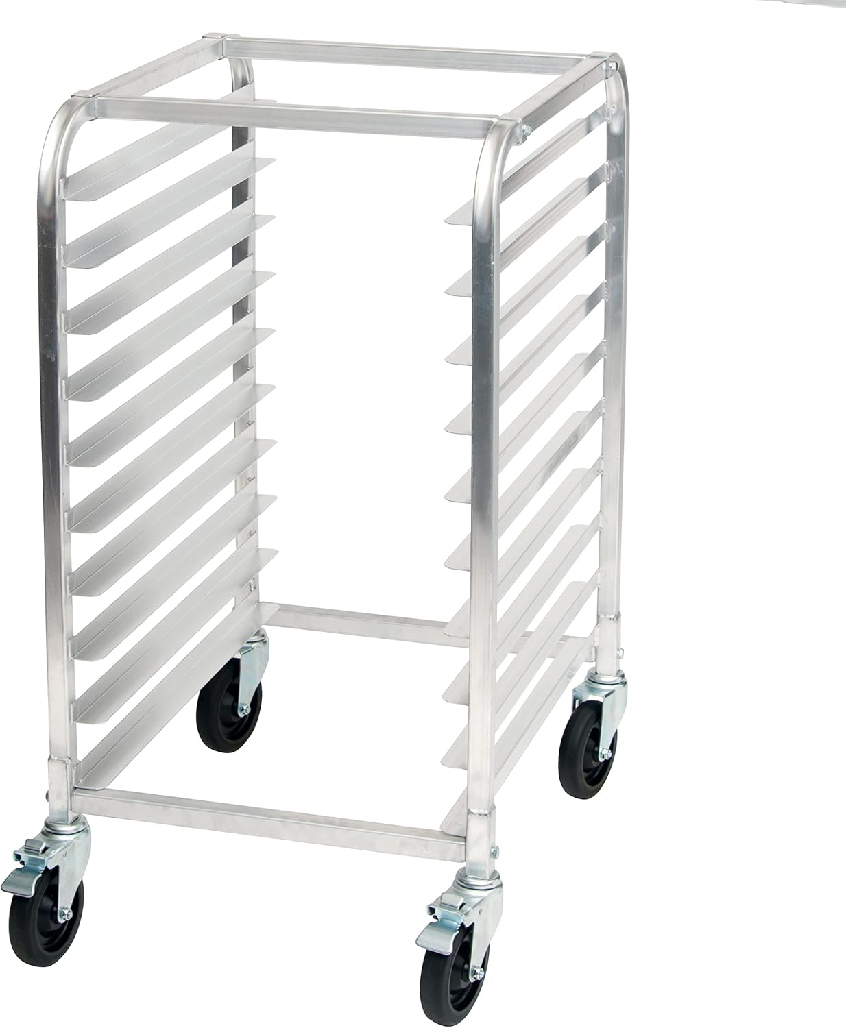 Compact Aluminum 10-Tier Sheet Pan Storage Rack