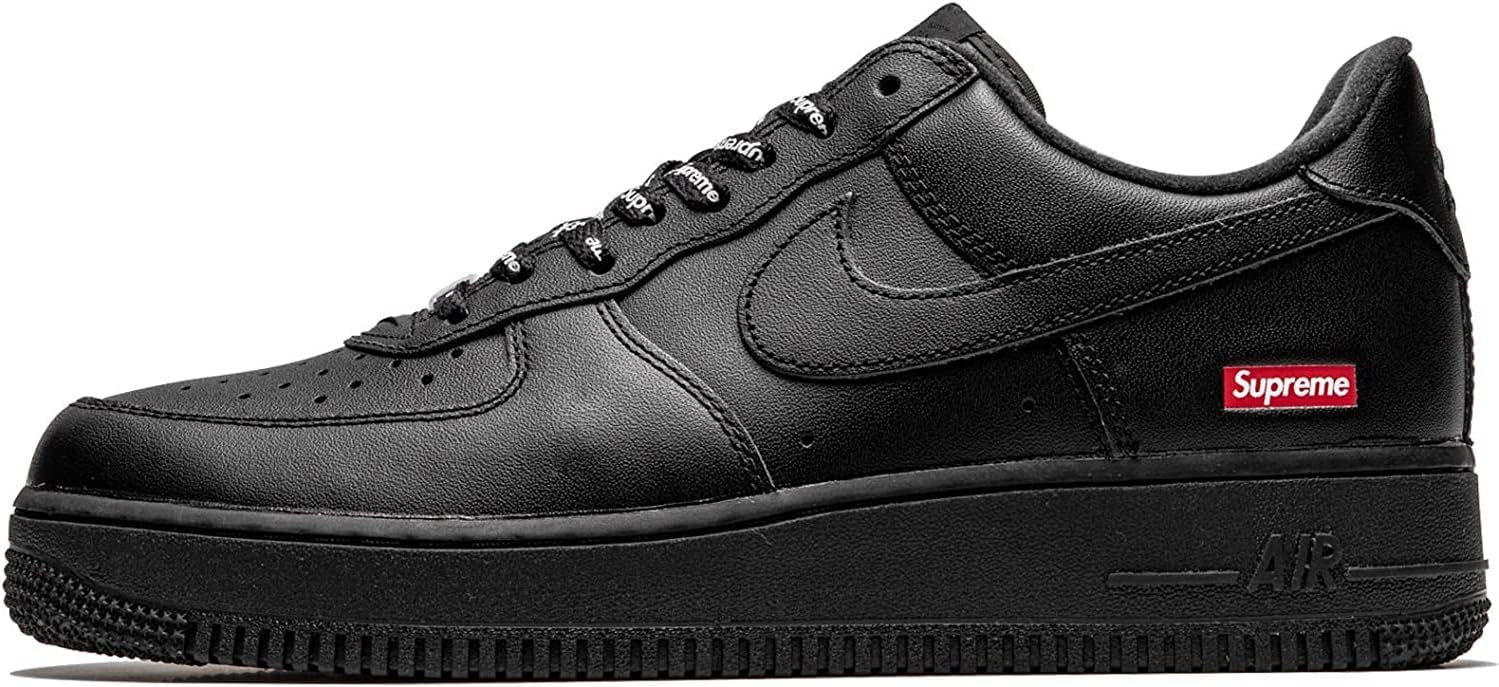 Supreme X Air Force 1 Low 'Box Logo - Black' - Cu9225-001 - Size 10.5 - Mens
