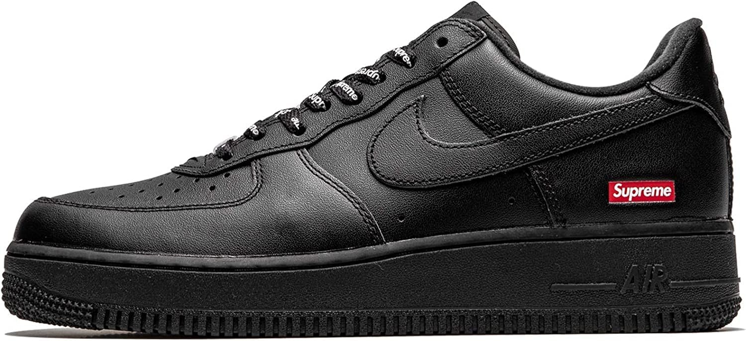 Supreme X Air Force 1 Low 'Box Logo - Black' - Cu9225-001 - Size 10.5 - Mens