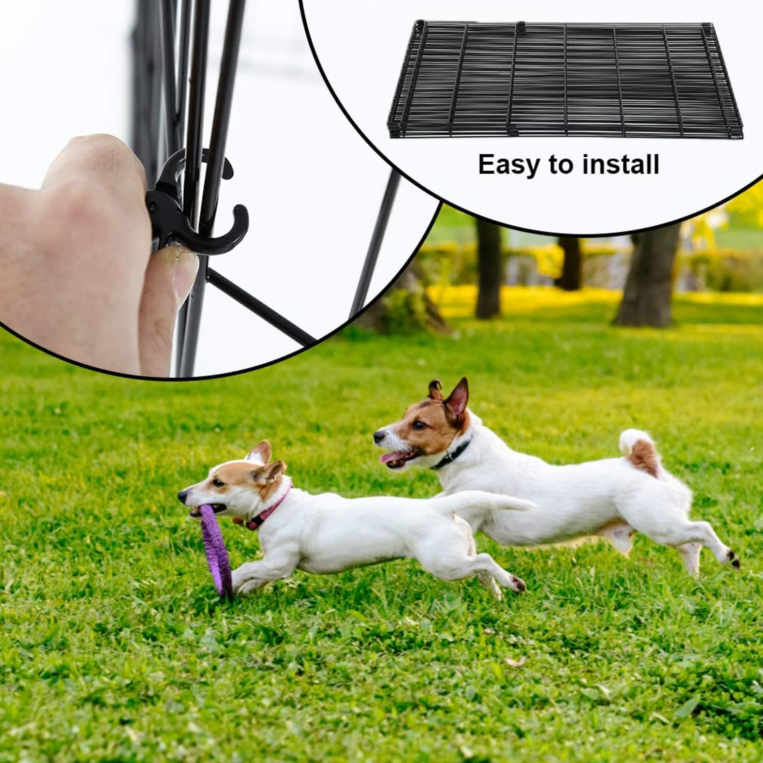 Bestpet 8 Panel 36 inch Dog Playpen Crate Exercise Cage