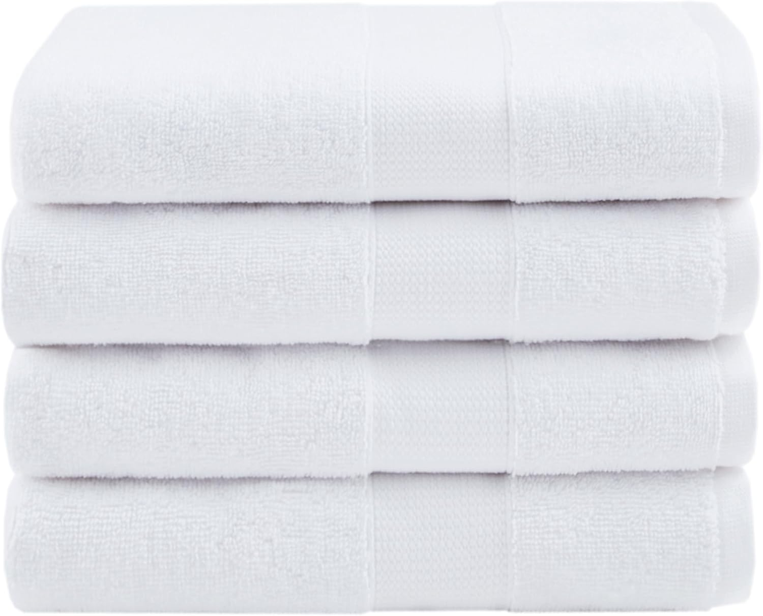 Ixir 4 Pieces Bath Towel Set for Bathroom, Turkish Towels 100% Cotton 27x54 in Extra Large Bath Towels 4-Pack, Bathroom Shower Towels, White