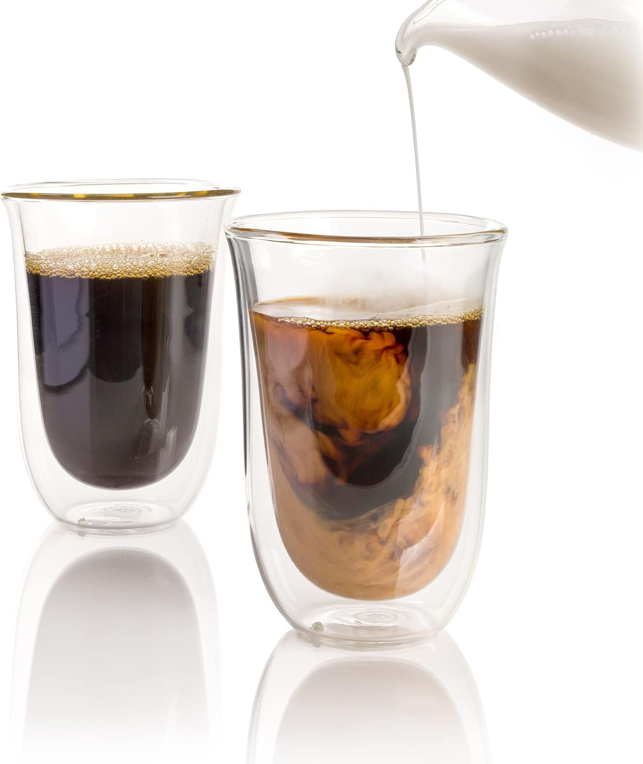 Double-Wall Insulated Latte Glasses (Set of 2) | Brod & Taylor