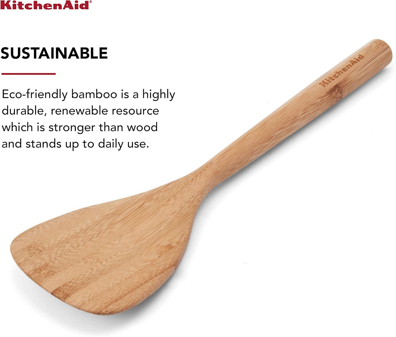 Natural Bamboo Short Turner for Kitchen Use