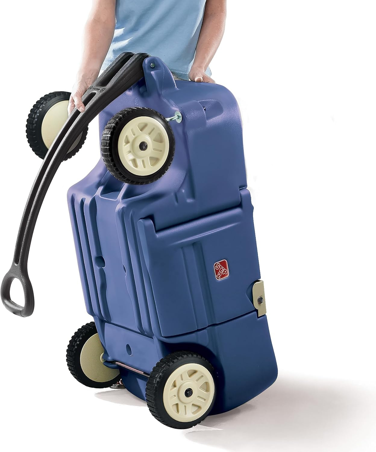 Step2 Wagon for Two Plus Blue Foldable Wagon for Kids with Seats