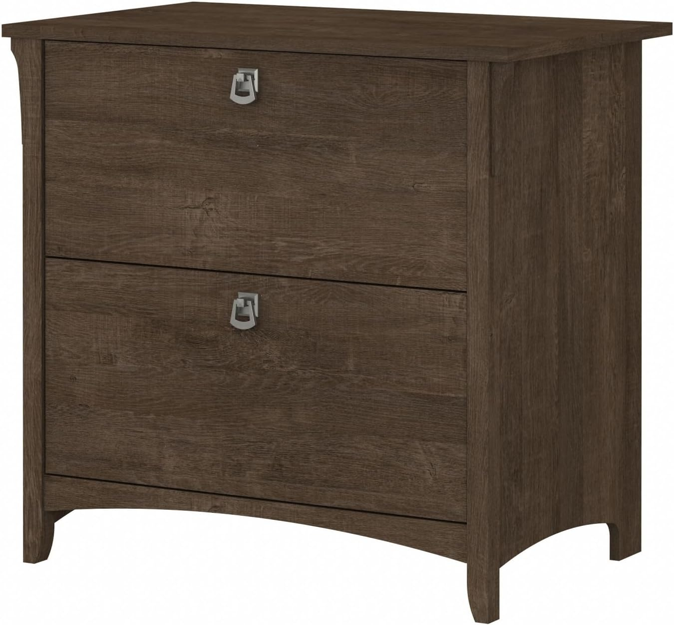 Bush Furniture Salinas Lateral File Cabinet, 2 Drawer, Ash Brown