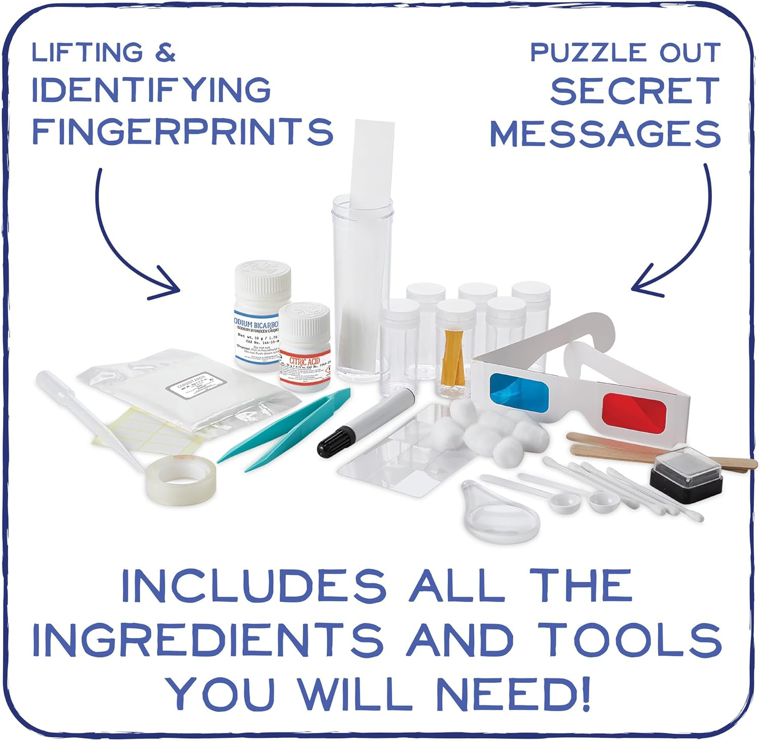 MindWare Science Academy Detective lab, Kids Detective Kit Complete with 7 Forensics and Crime-Scene Investigations