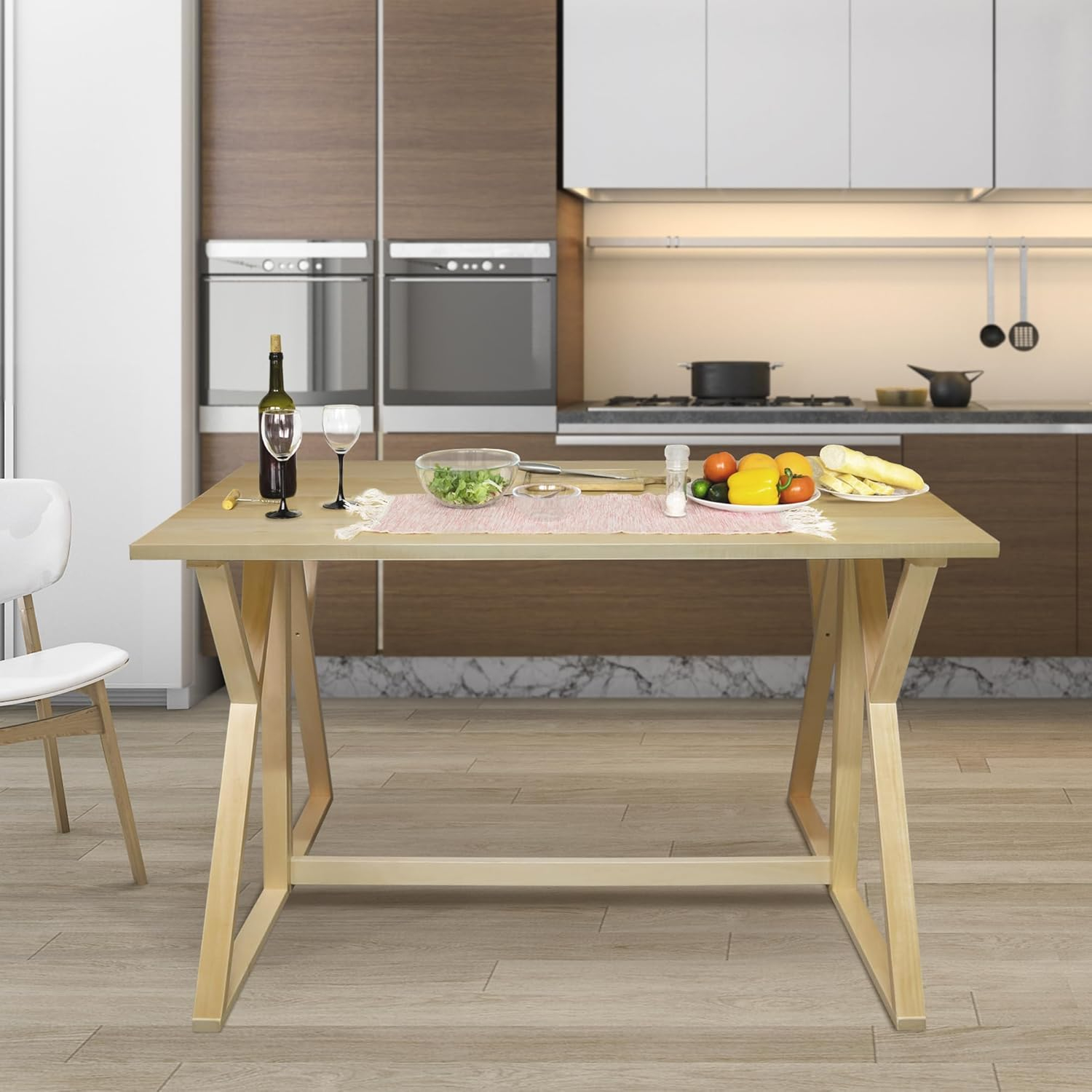 American Trails Aztecs Folding Console to Dining Convertible Table with Solid American Basswood