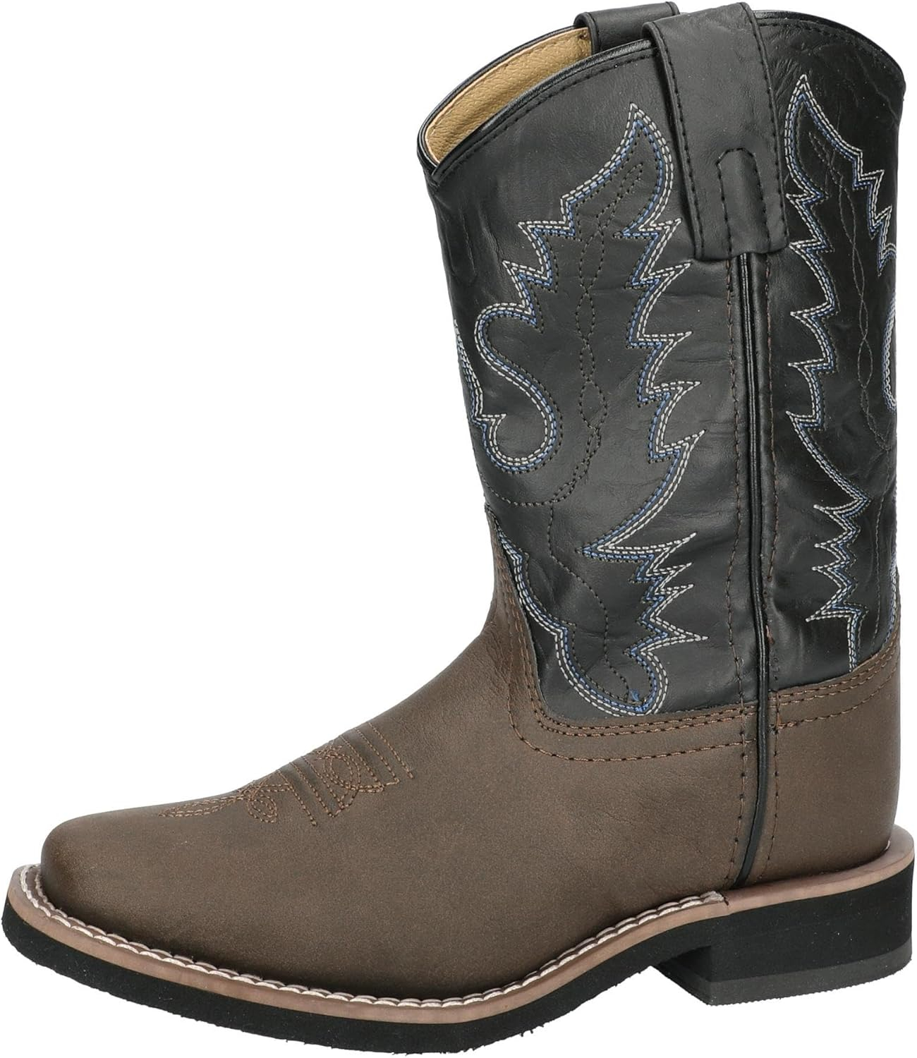 SMOKY MOUNTAIN BOOTS Kids Monterey Western Boots, Color: Brown/Black, Size: 6 (1575T-6R)