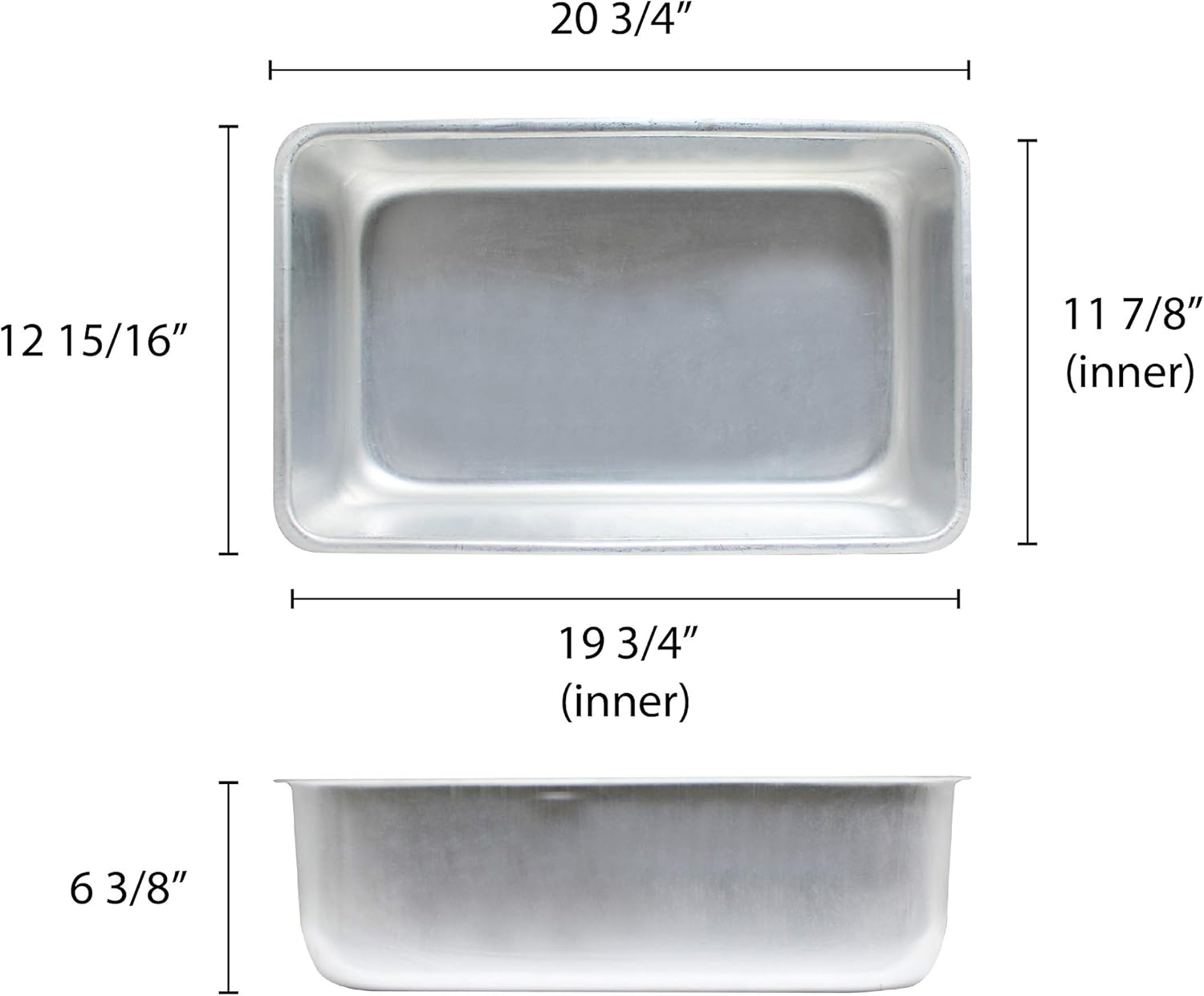 Excellante Aluminum water pan, comes in each
