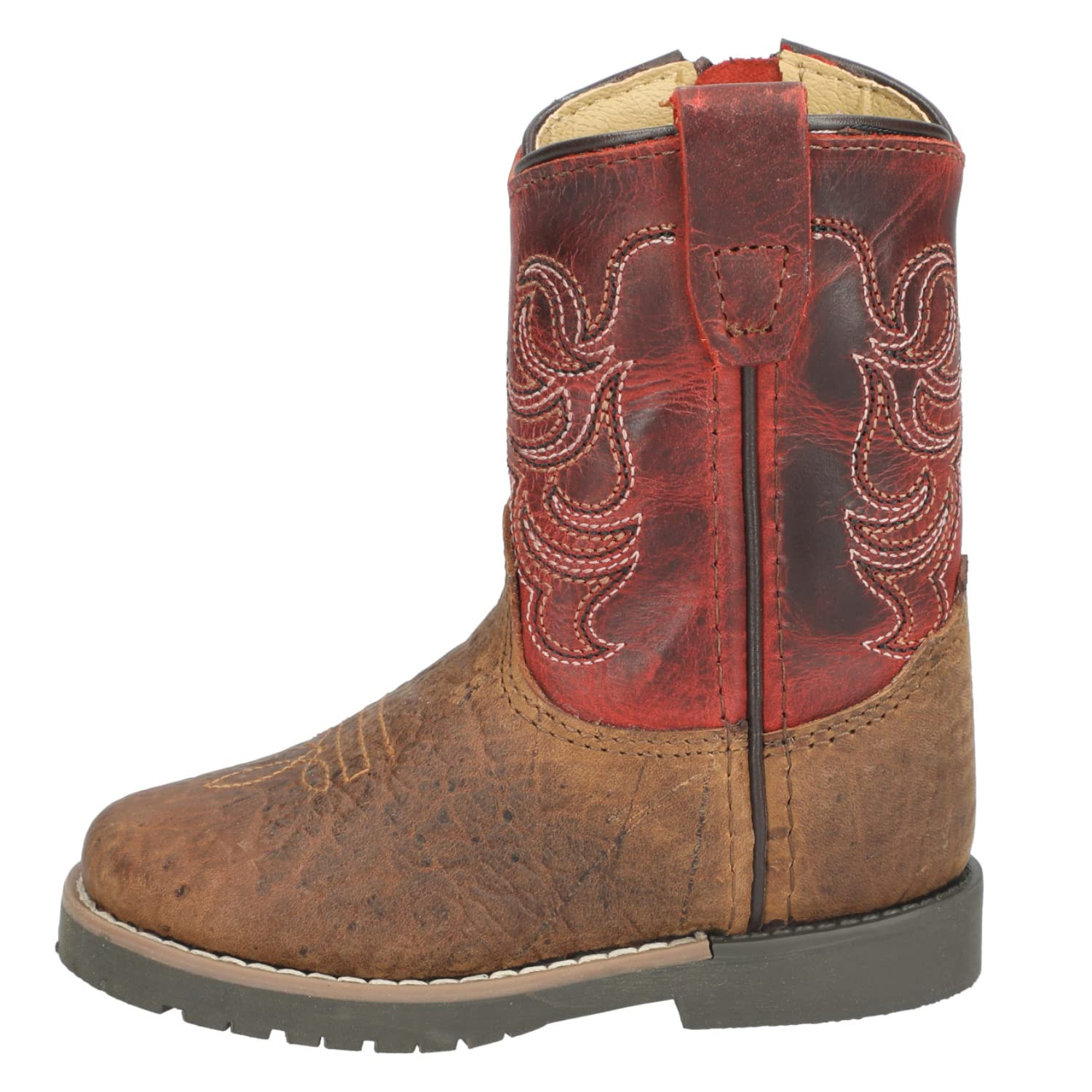 Autry Brown Genuine Leather Mid-Calf Western Boots