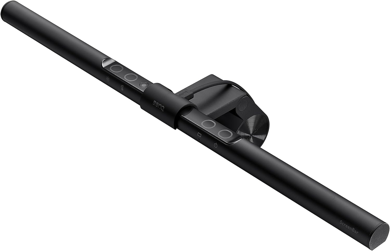 BenQ ScreenBar e-Reading LED Task Lamp with Auto-Dimming and Hue Adjustment Features, Matte Black USB Powered Office Lamp (ScreenBar_Black)