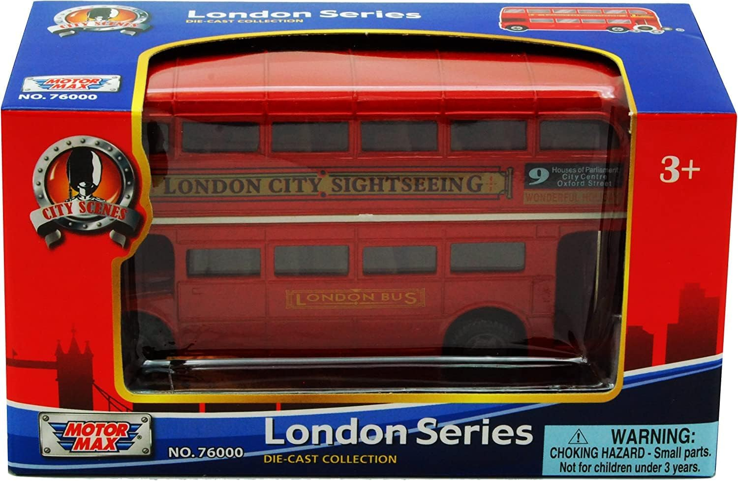 5 inch London City Sightseeing Double Decker Tour Bus Scale Diecast Metal Model
