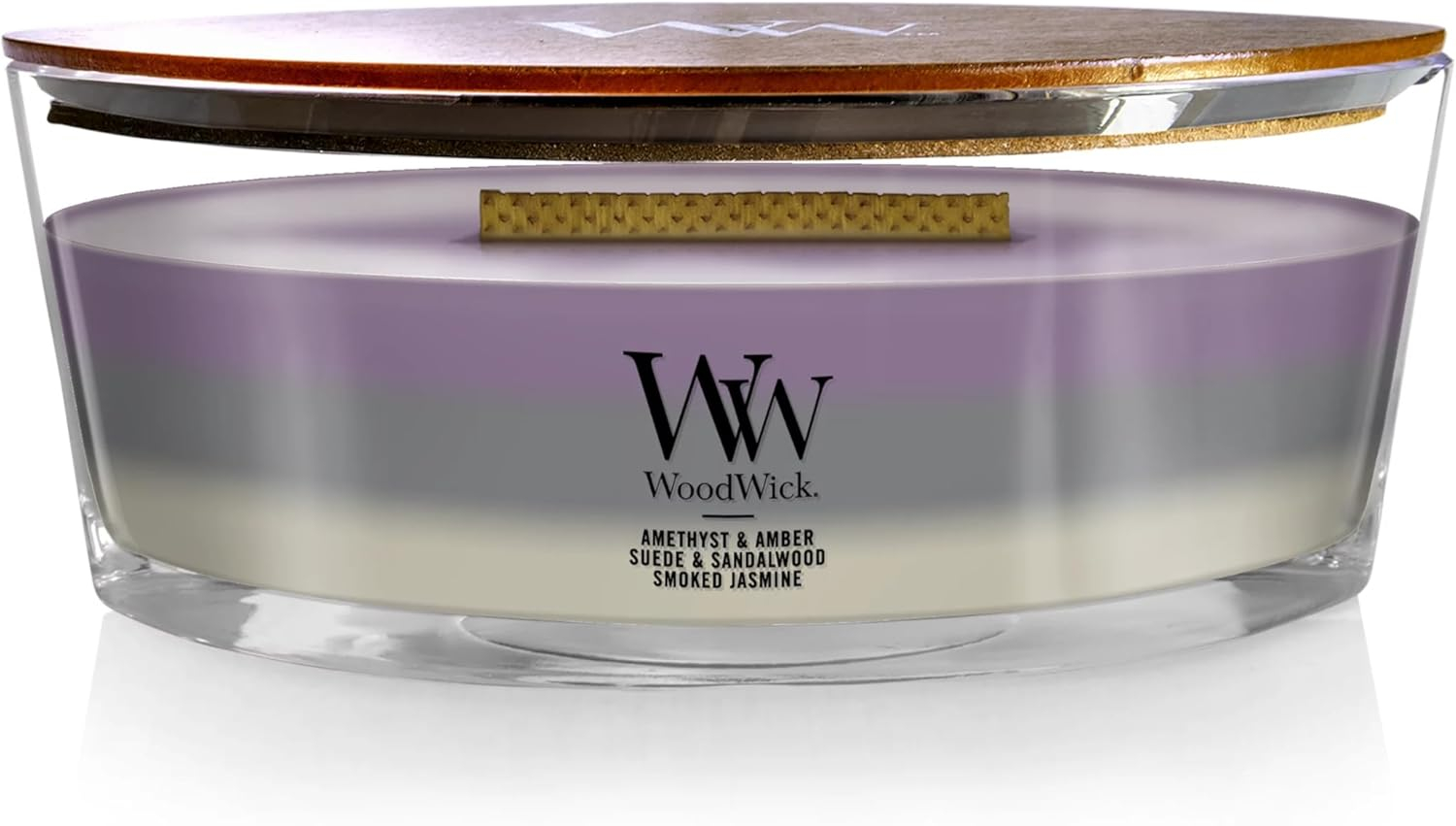 WoodWick Ellipse Trilogy Scented Candle, Amethyst Sky, 16 oz