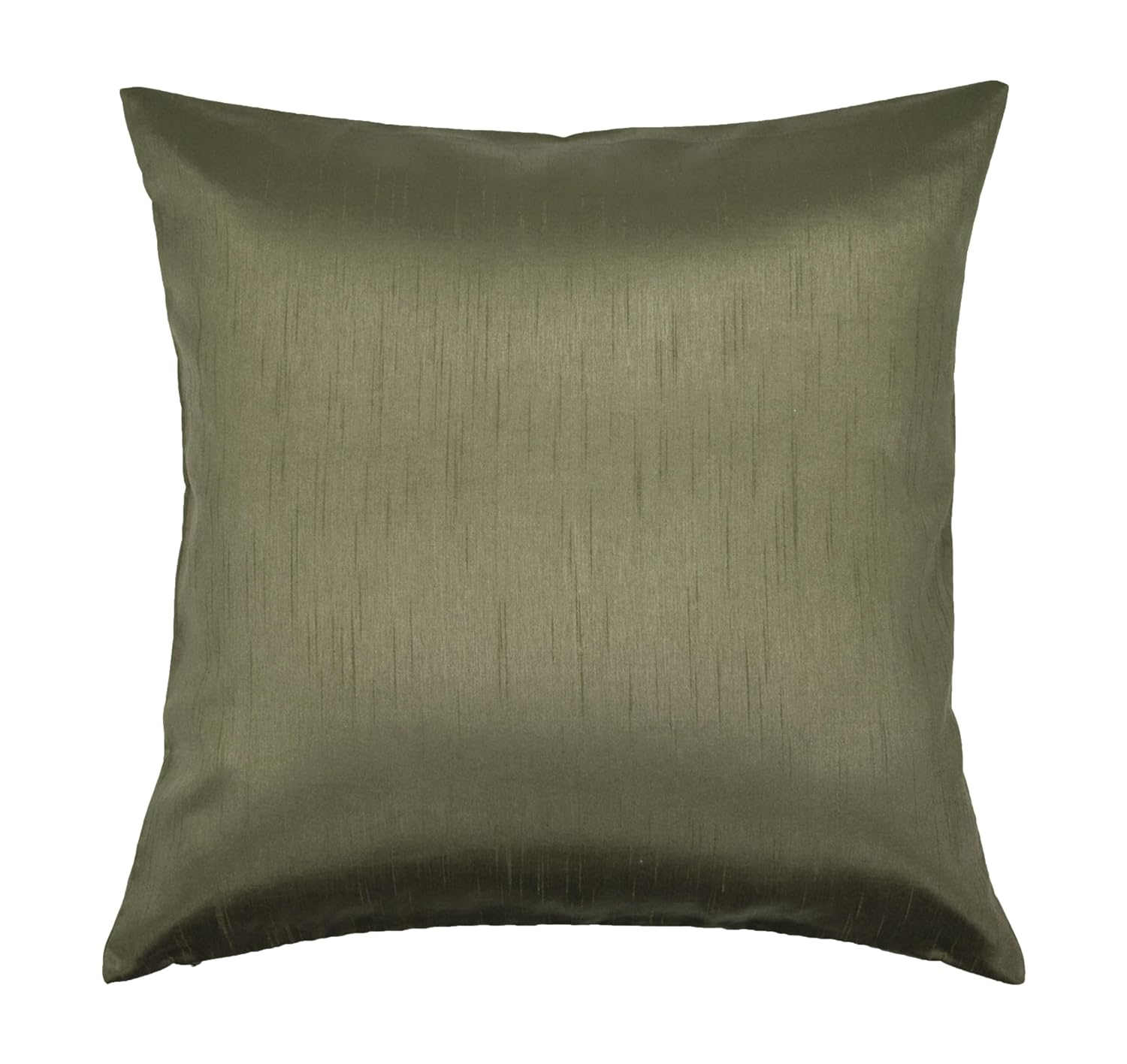Aiking Home Solid Faux Silk Decorative Throw Pillow COVER 18 by 18 - Sage