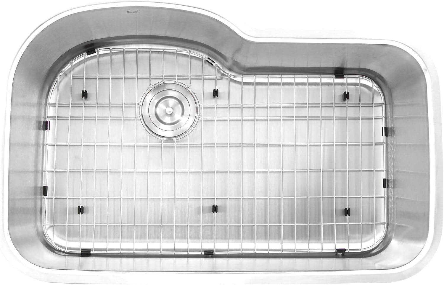 Large Brushed Satin Stainless Steel Undermount Kitchen Sink