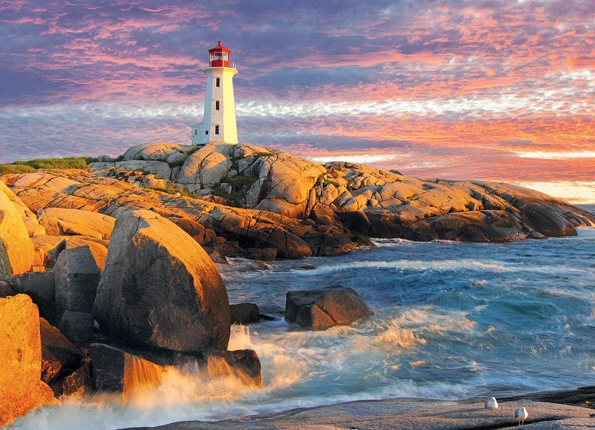 Peggy's Cove Lighthouse 1000-Piece Puzle