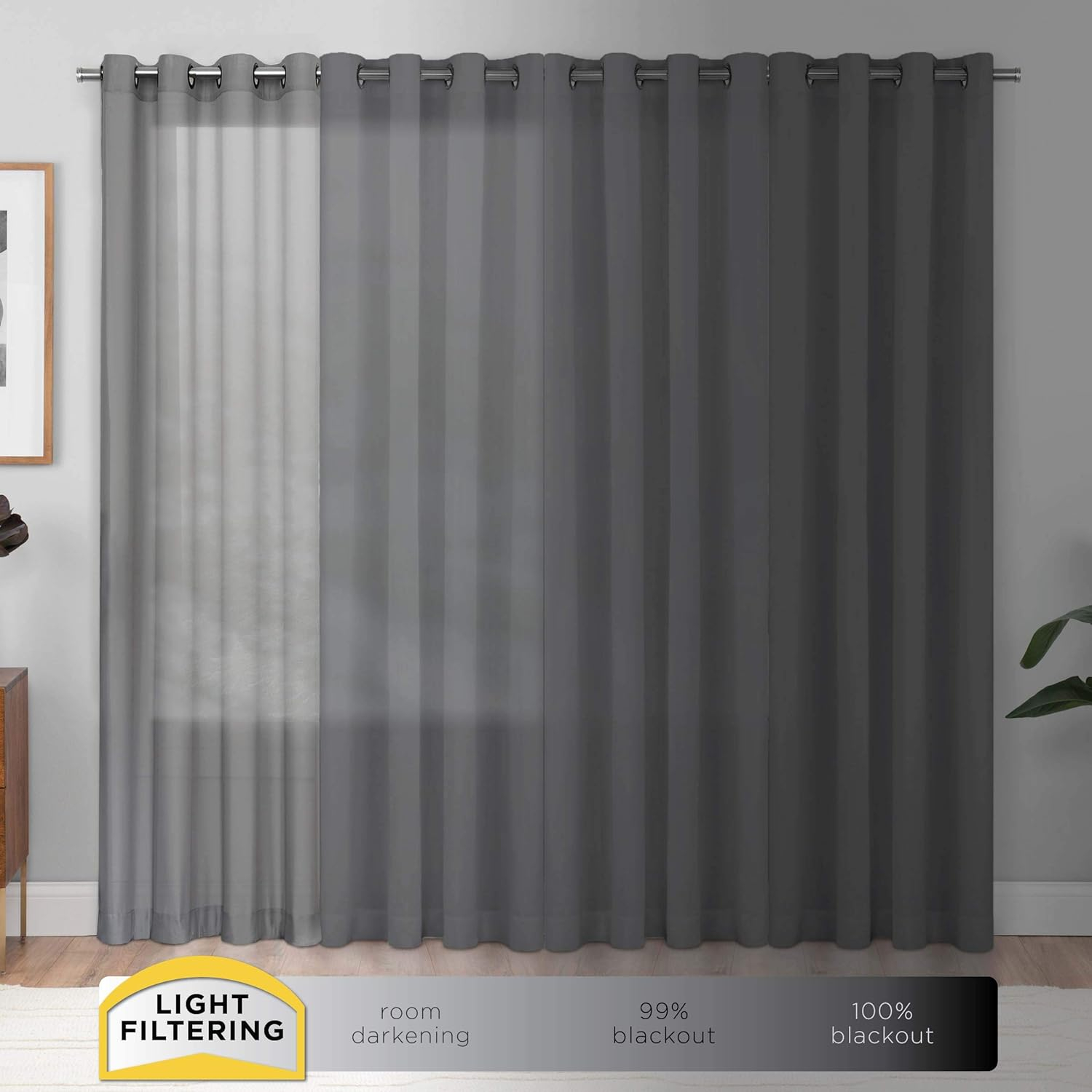 Pairs to Go™ Victoria Voile curtain panel pair