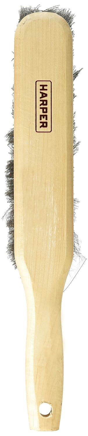 Natural Wood Handle Counter Brush with Synthetic Bristles