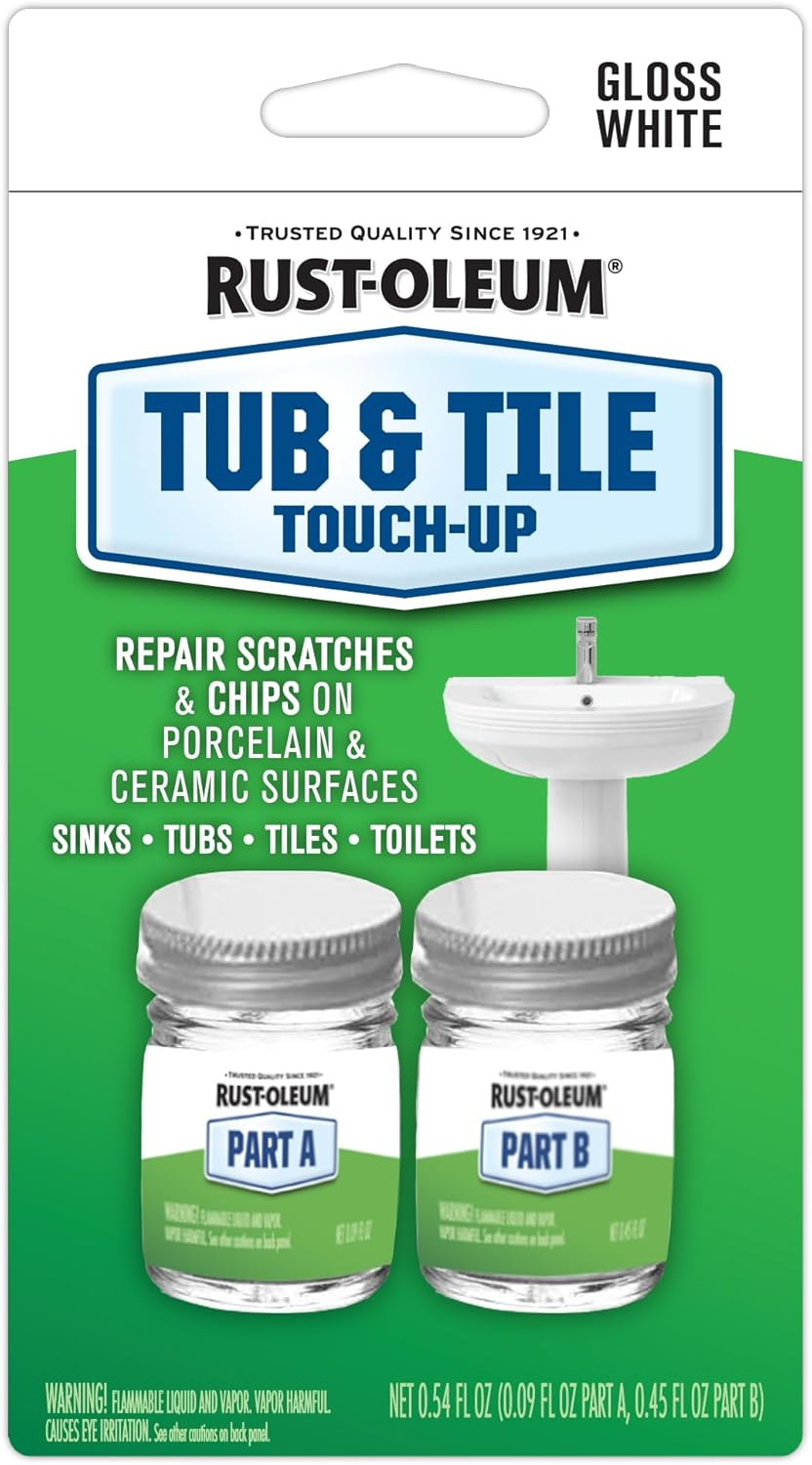 Rust-Oleum 0.54 Fluid ounce(s) White Tub and tile chip repair kit
