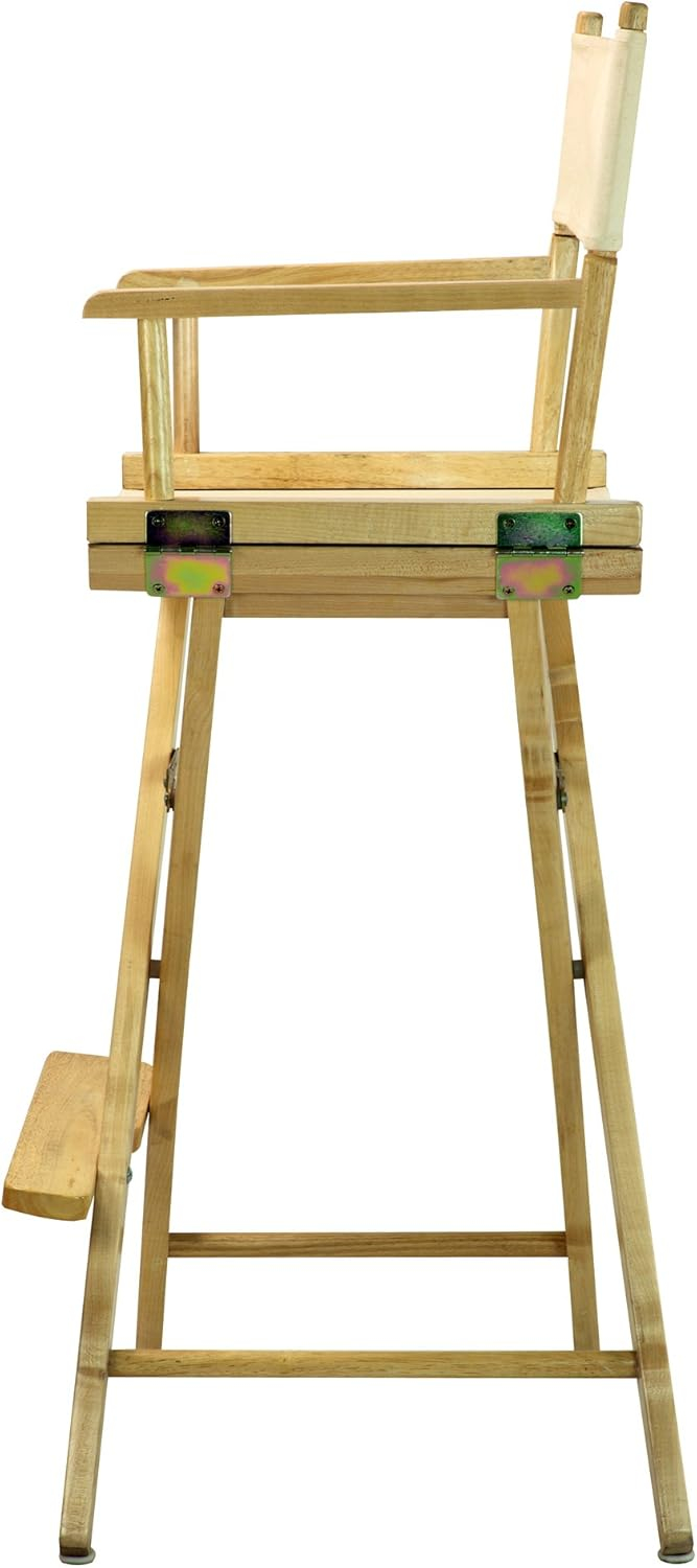Casual Home 30" Director's Chair Natural Frame-Natural/Wheat Canvas