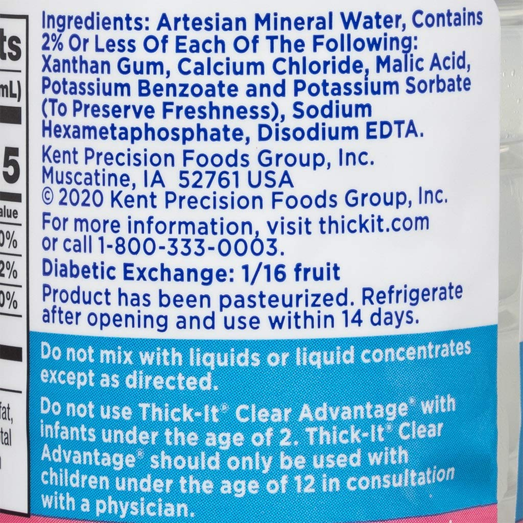 Thick-It Clear Advantage Thickened Water Unflavored 8 oz Bottle 24 Ct