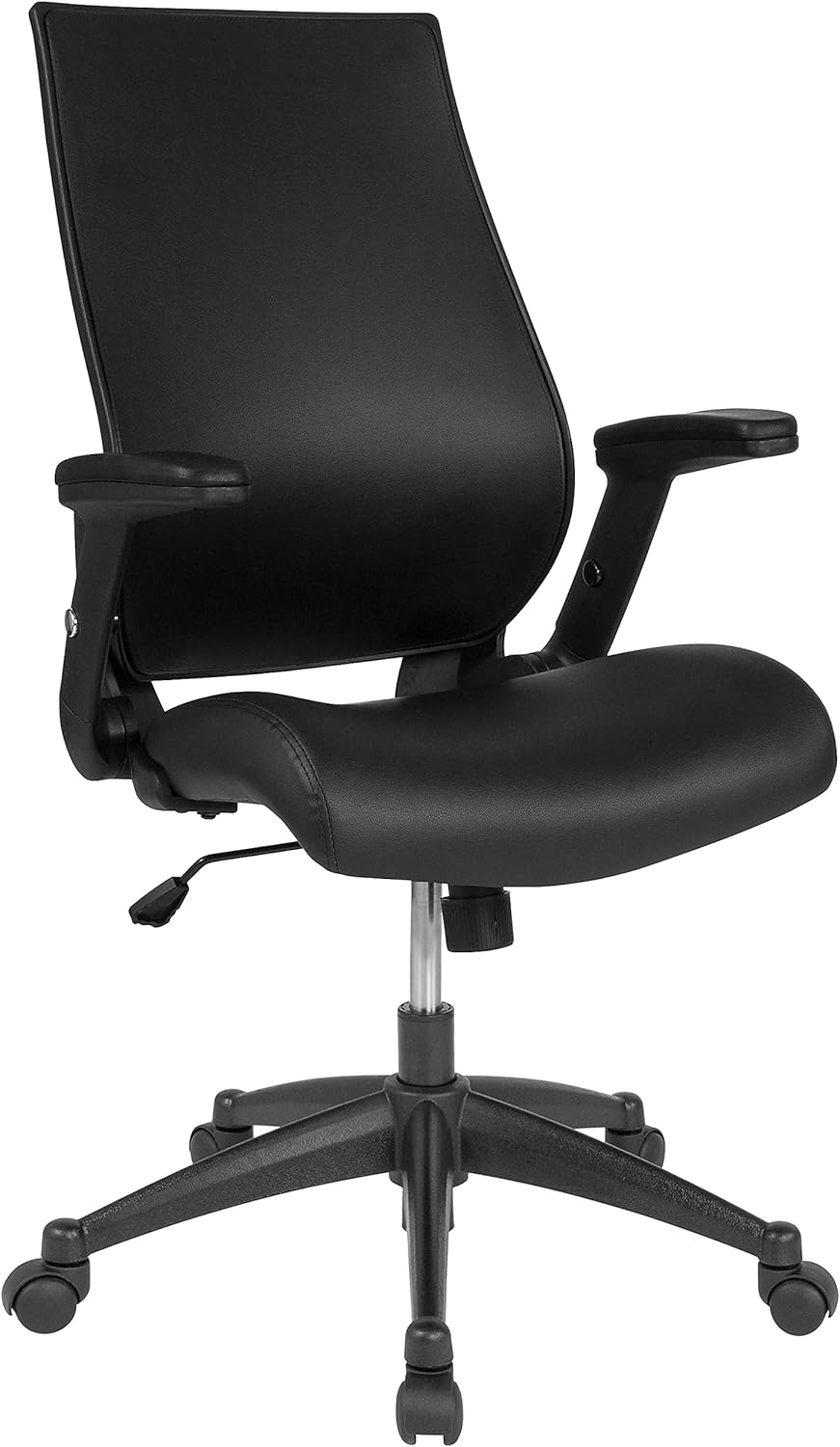 Flash Furniture Magruder High Back LeatherSoft Executive Chair with Molded Seat and Adjustable Arms