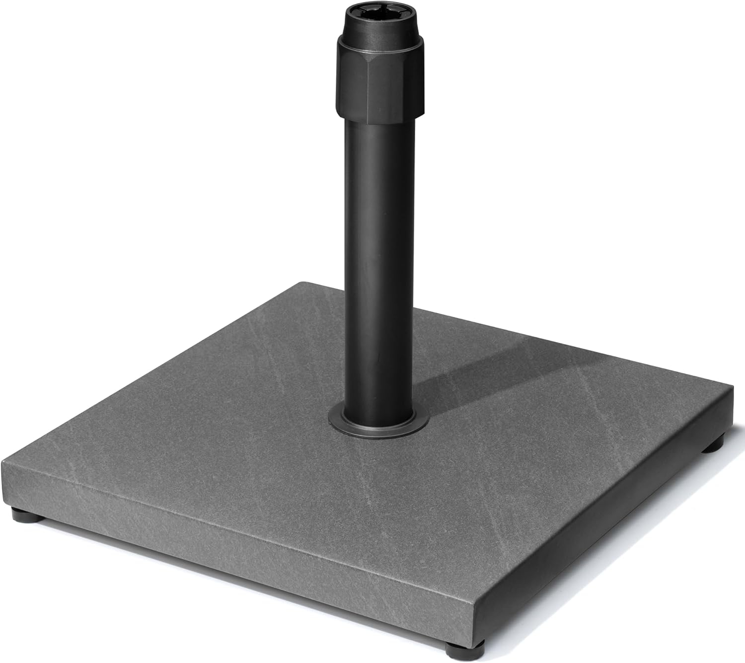 45lbs Patio Umbrella Base - Heavy Duty Outdoor Patio Market Umbrella Stand for Deck, Poolside, Balcony, Wind-Resistant Design, Grey
