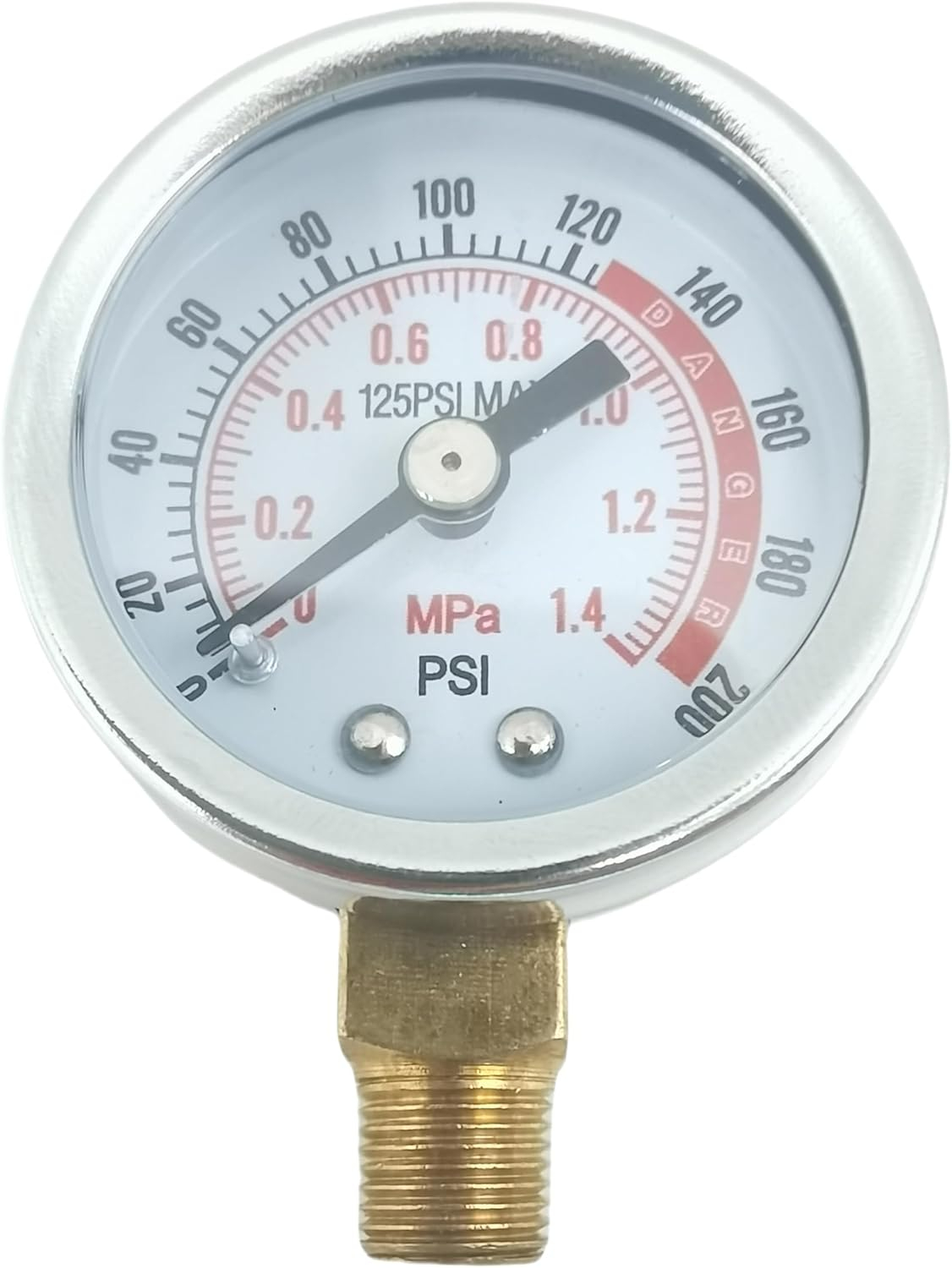 Performance Tool W10055 0-200 PSI Air Gauge for Air Tank Accessory