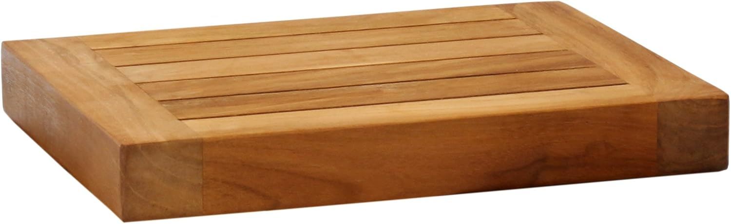 AquaTeak 30" Moa Teak Floating Wall Shelf