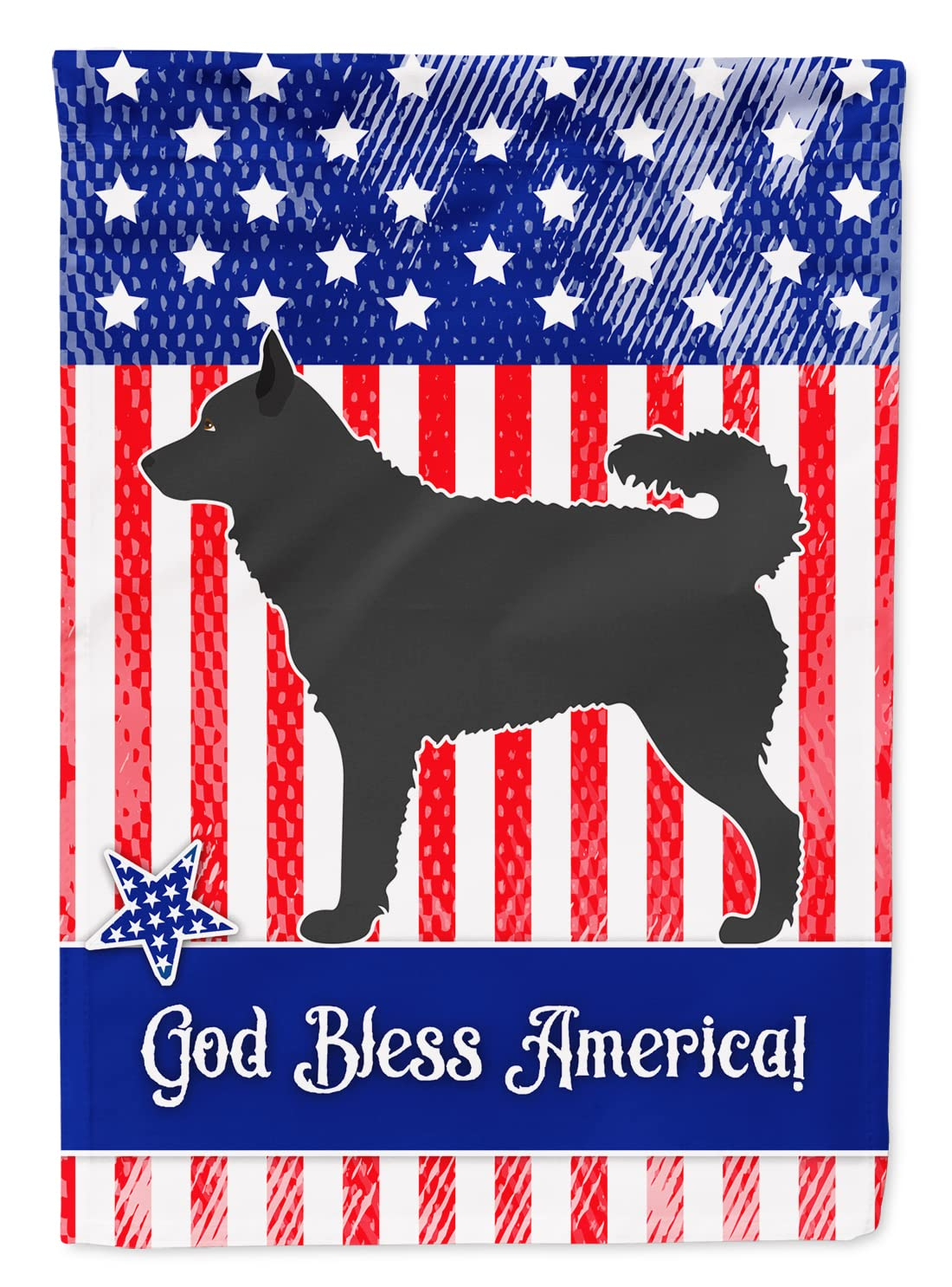 Carolines Treasures BB8417GF Mudi American Flag Garden Size  Small multicolor