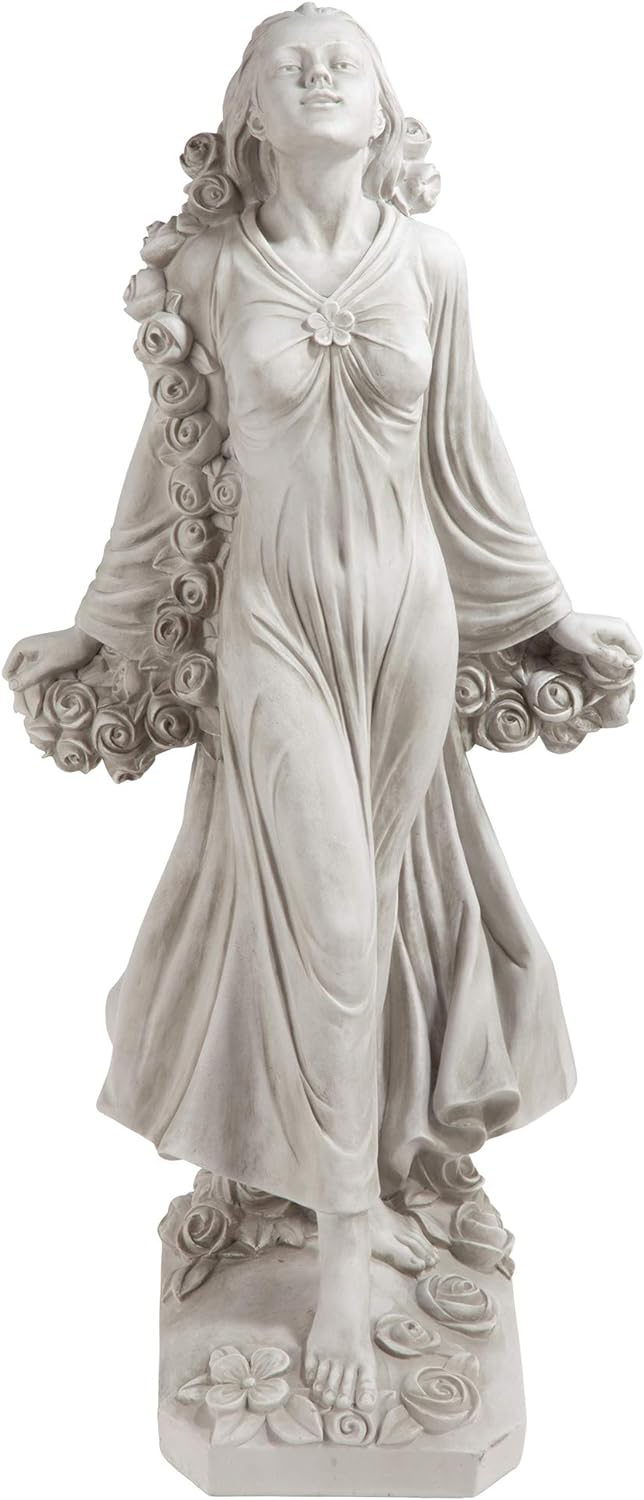 Antique Stone Finish Roman Goddess Flora Garden Statue