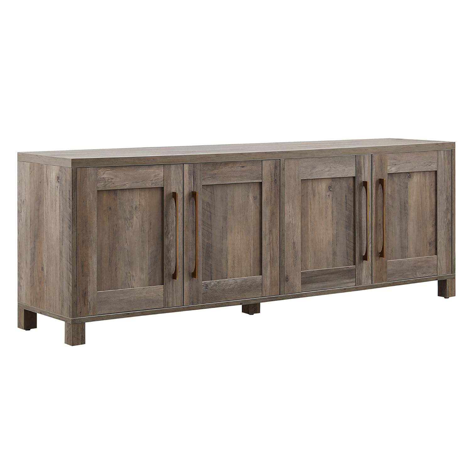 Evelyn&Zoe Chabot Rectangular TV Stand for TV's up to 75", Gray Oak