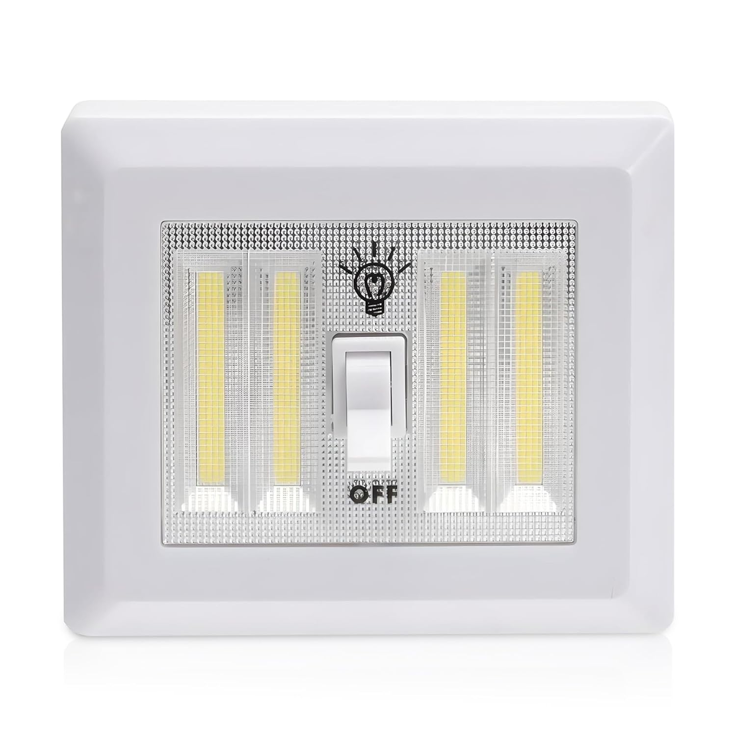 AlltroLite LED Closet Light Switch | 400 Lumen Wireless Battery Powered COB Night Light | Stick On Magnetic Battery Lights for Under Cabinet, Shelf, Shed, Kitchen, Garage, Attic, RV, DIY