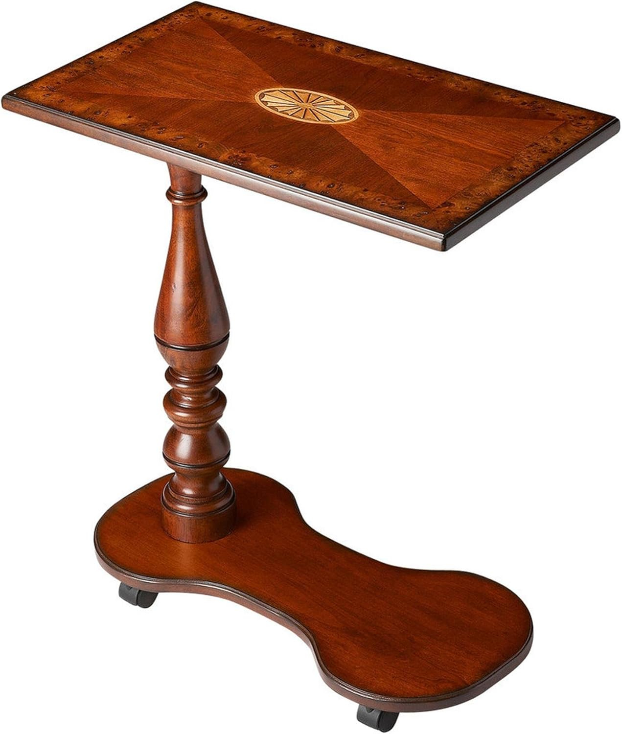 Butler Specialty Mobile Tray Table In Olive Ash Burl