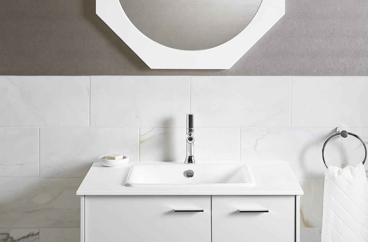 Iron Plains 6.3" Tall Metal Rectangular Bathroom Sink with Overflow