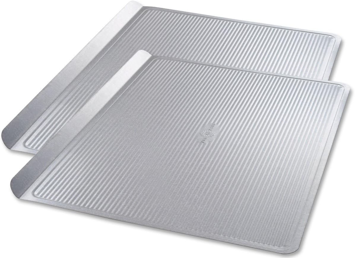 USA Pan Bakeware Round Cake Pan, 9 inch, Nonstick & Quick Release Coating, Made in the USA from Aluminized Steel, Set of 2